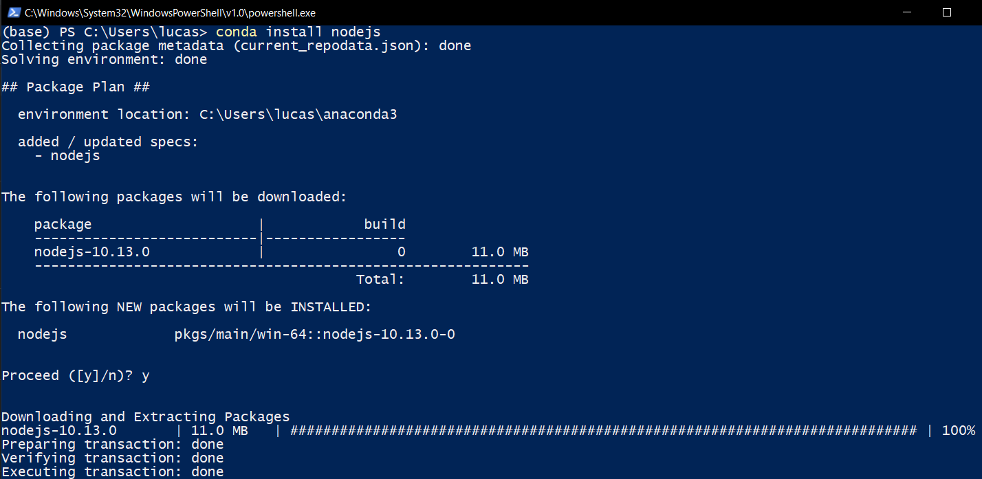 Instalando o Nodejs